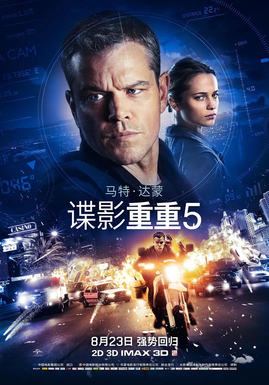 【4K原盘】谍影重重1-5.2002-2016.2160p.HDR.BluRay.REMUX.HEVC.TrueHD.7.1.Atmos[共264GB]内封特效字幕.国英双语-yixi blog