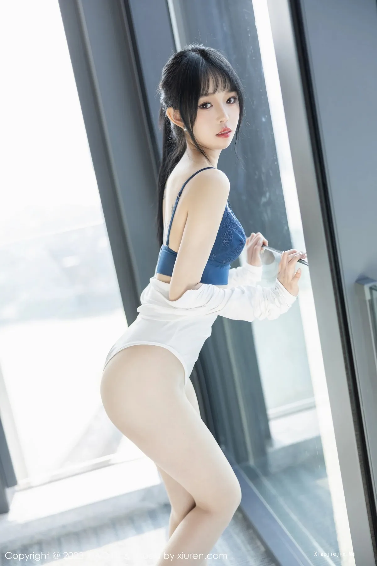 [XiaoYu画语界]Vol.1007_女神徐莉芝Booty脱OL装露性感开档连体黑丝秀曼妙身姿诱惑写真87P